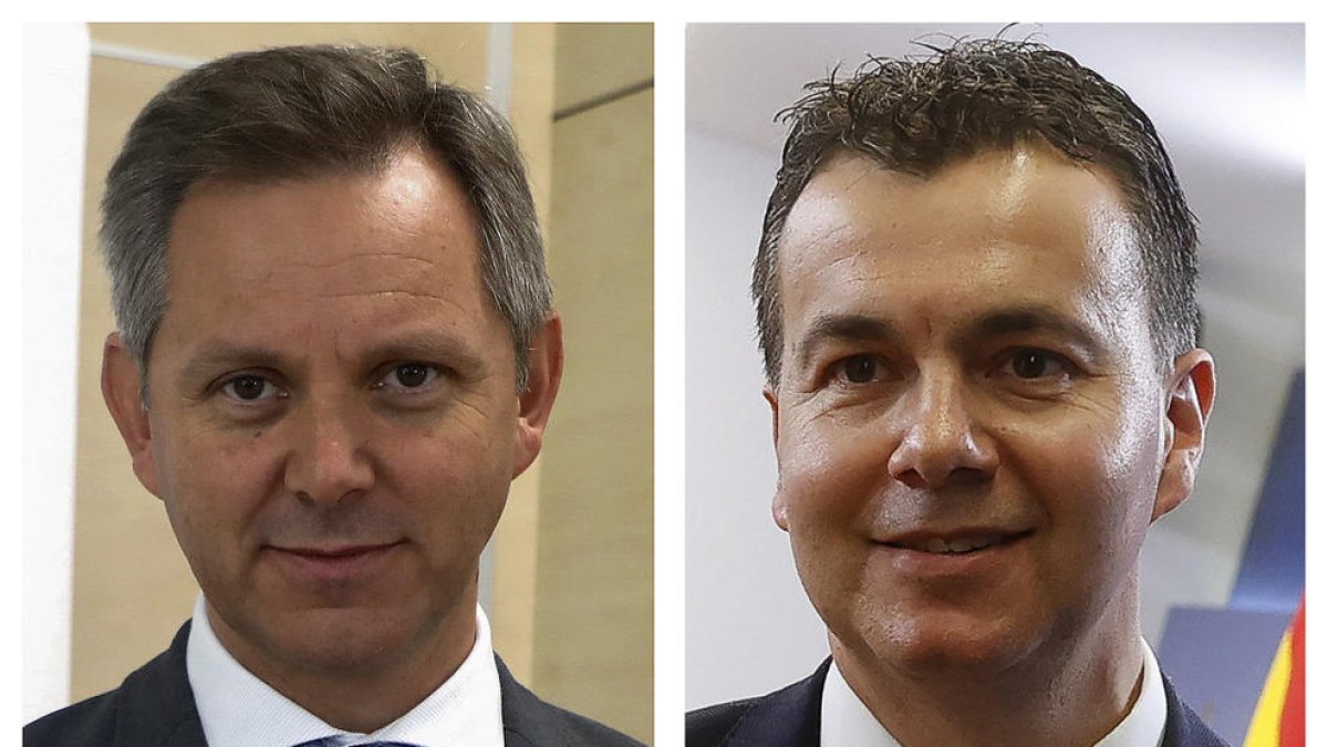José Manuel Miñones Conde (esquerra) i Héctor Gómez Hernández.