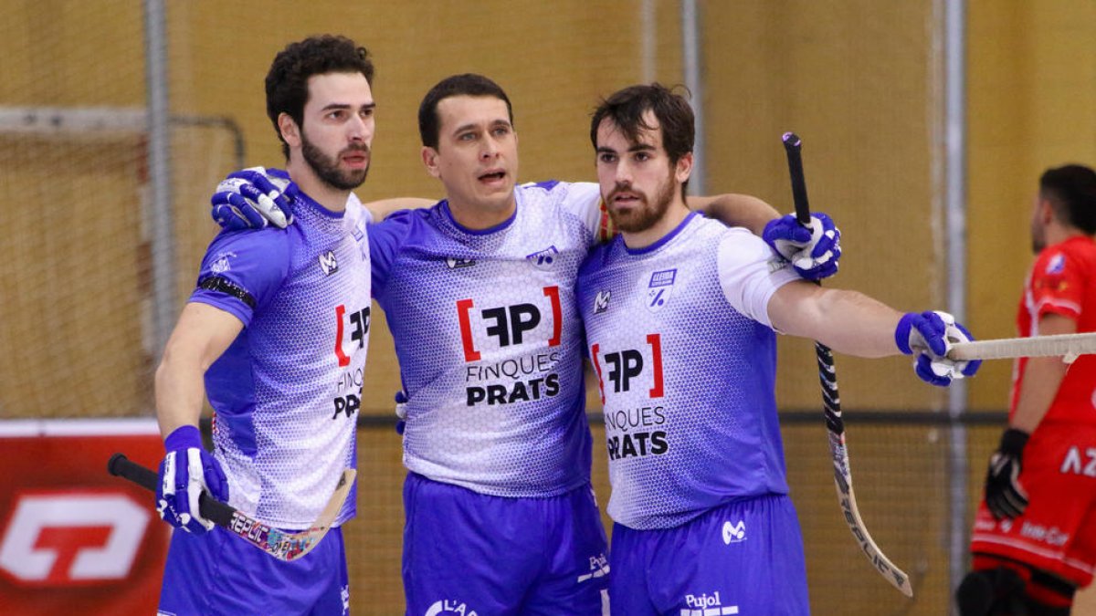 Paiva (esquerra) i Badia (dreta) seguiran al Llista i Cañellas (centre) podria deixar el club.