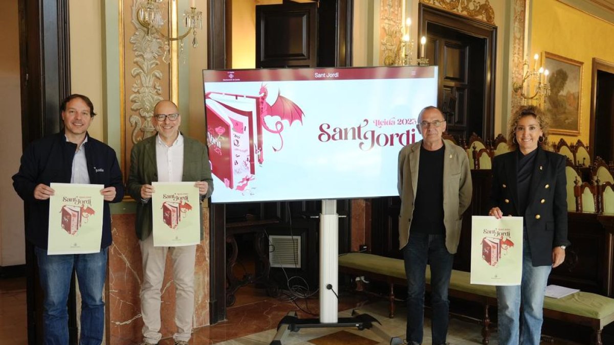 La presentación de los actos de Sant Jordi en la ciudad de Lleida.