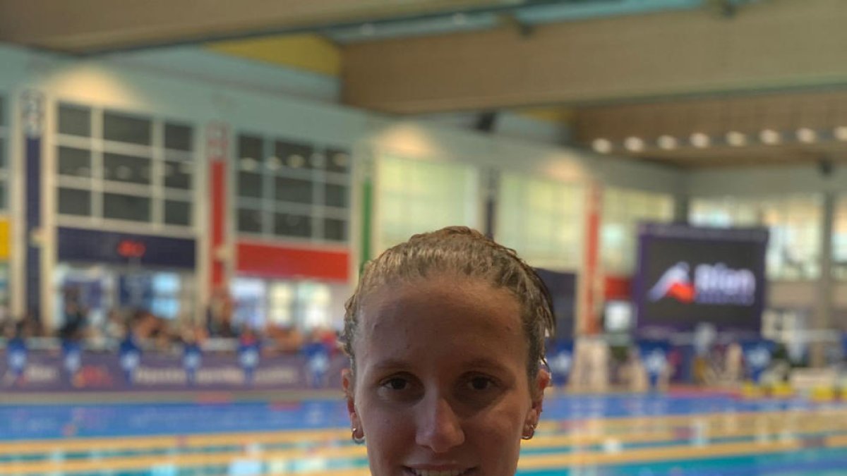 Paula Juste Sánchez, amb la medalla d’or.