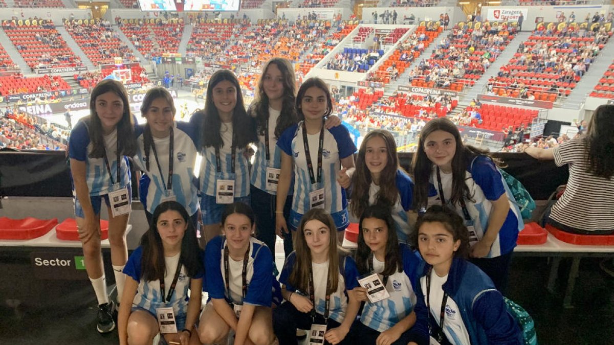 Las jugadoras del Sedis, ayer en el pabellón Príncipe Felipe donde se disputa la Copa de la Reina.