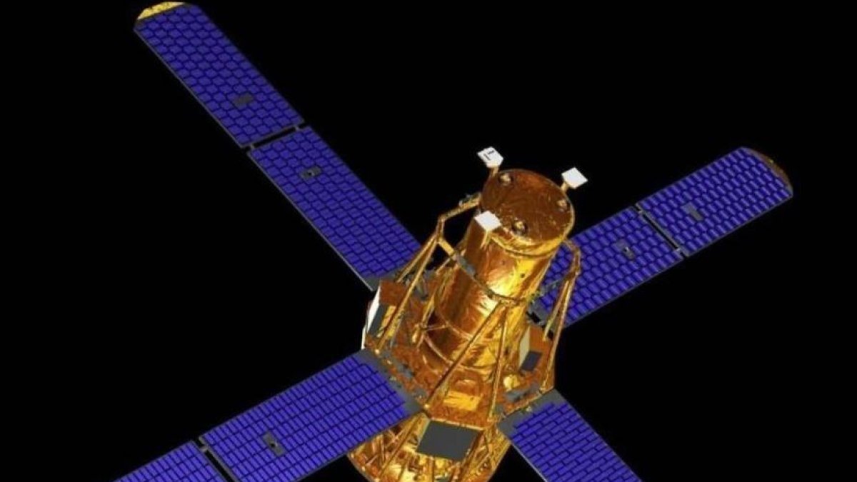 Ilustración de satélite RHESSI de la NASA.