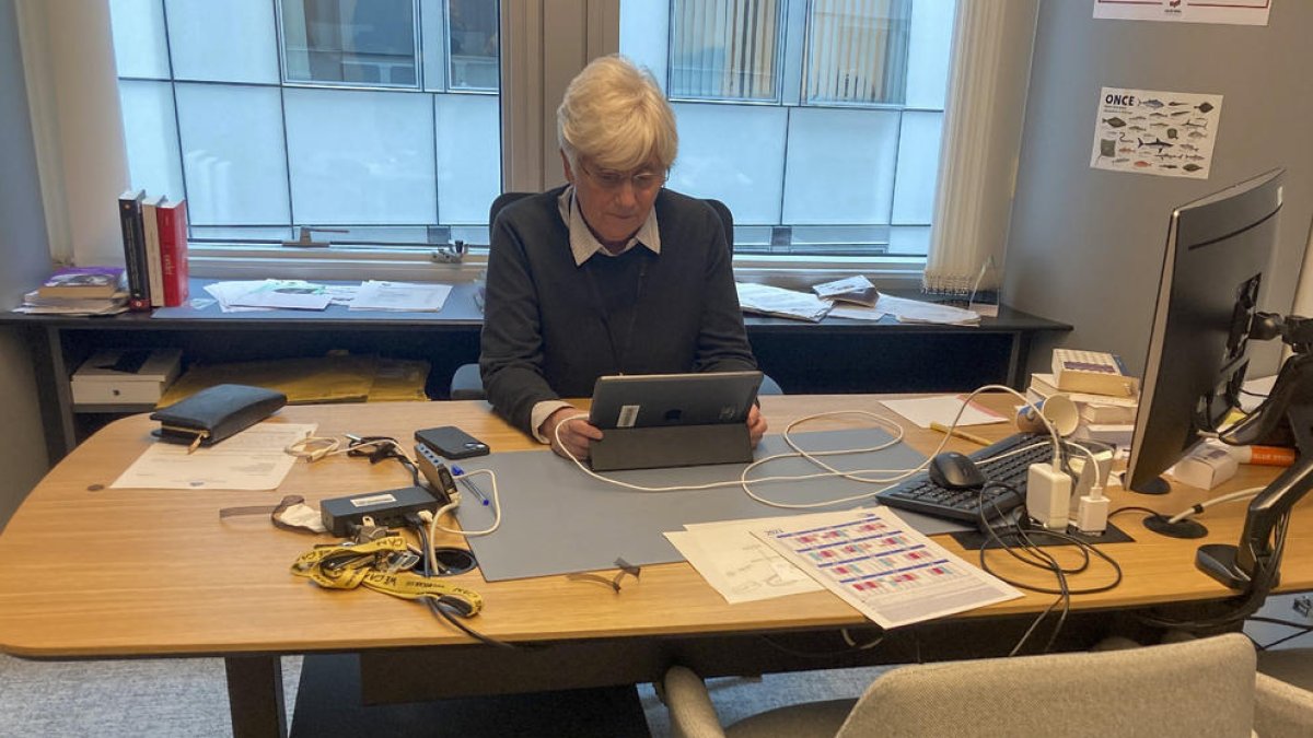 Clara Ponsatí regresó el domingo a Bruselas para participar en dos comisiones en la Eurocámara ayer.