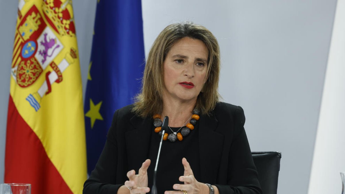 La vicepresidenta tercera del Gobierno español, Teresa Ribera.