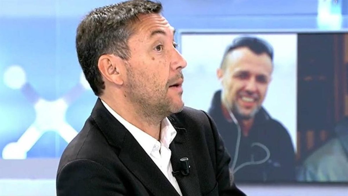 El periodista Javier Ruiz, en una intervención en directo.