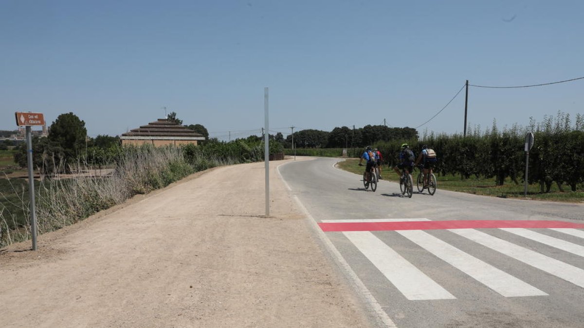 L’espai que s’està adequant per a bicis i vianants.