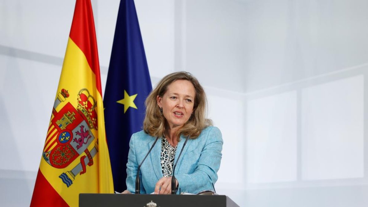 La vicepresidenta i ministra d’Economia, Nadia Calviño.
