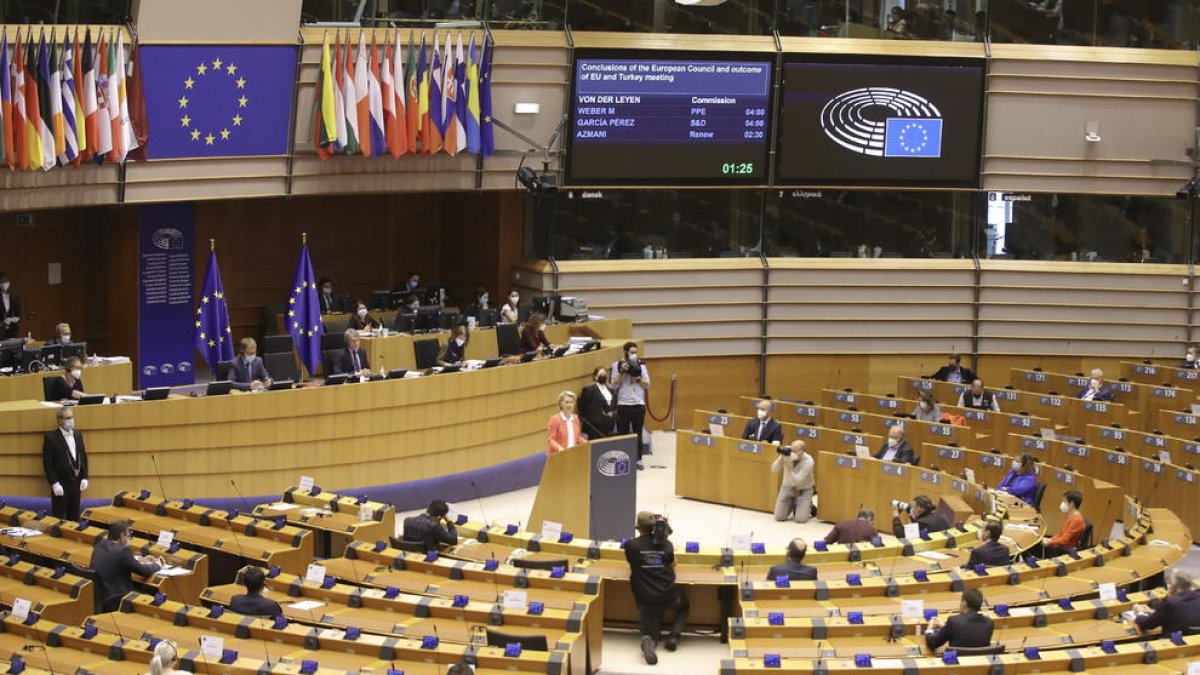 Plano general del Parlamento Europeo.