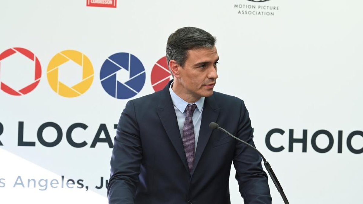 El presidente del Gobierno, Pedro Sánchez, visitó los estudios de NBC Universal en Los Ángeles.
