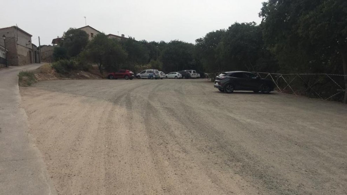 La nueva zona de estacionamiento de Foradada.