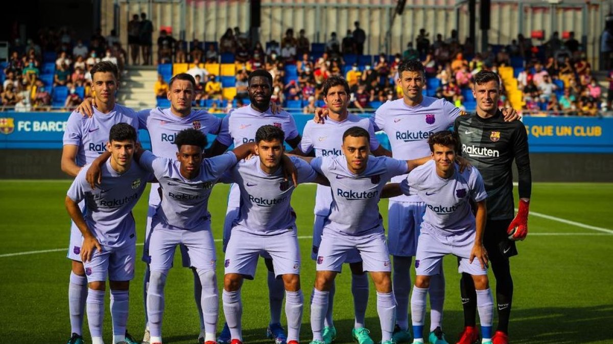 El Barça va presentar aquest onze inicial ahir en el seu amistós davant del Girona.