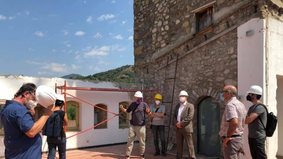 Visita de obras al archivo de la Alta Ribagorça, que estará listo en 2022