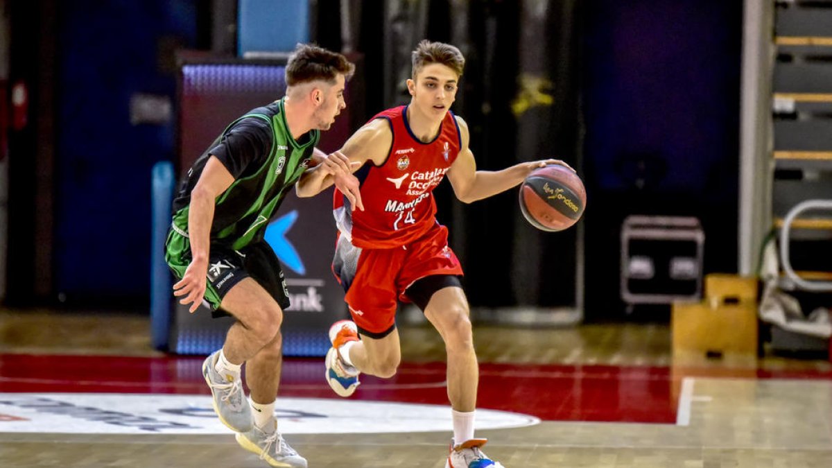 El leridano Àlex Rubín de Celis, durante un partido con el Manresa.