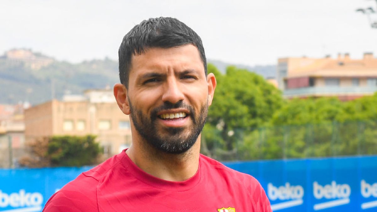 El Kun Agüero va tornar ahir als entrenaments.