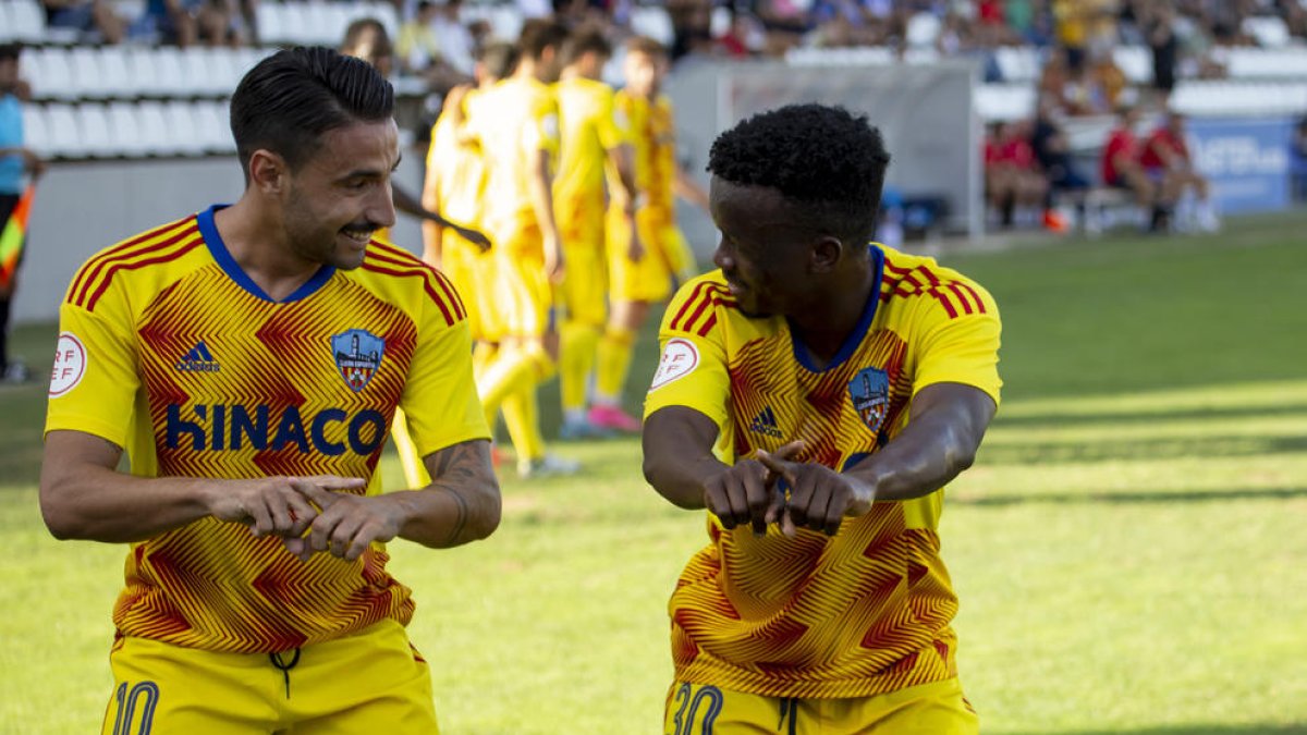 Chuli y Quadri se animaron con un baile tras el primer gol.