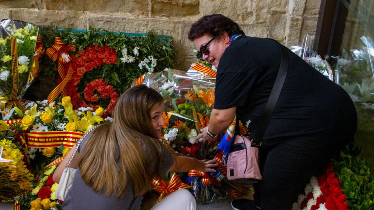 El Roser es el escenario principal de las ofrendas florales en la ciudad de Lleida.