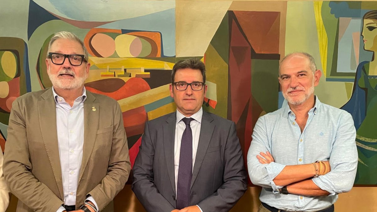 Fèlix Larrosa, Josep Maria Gonzàlez i el director de la Fira.