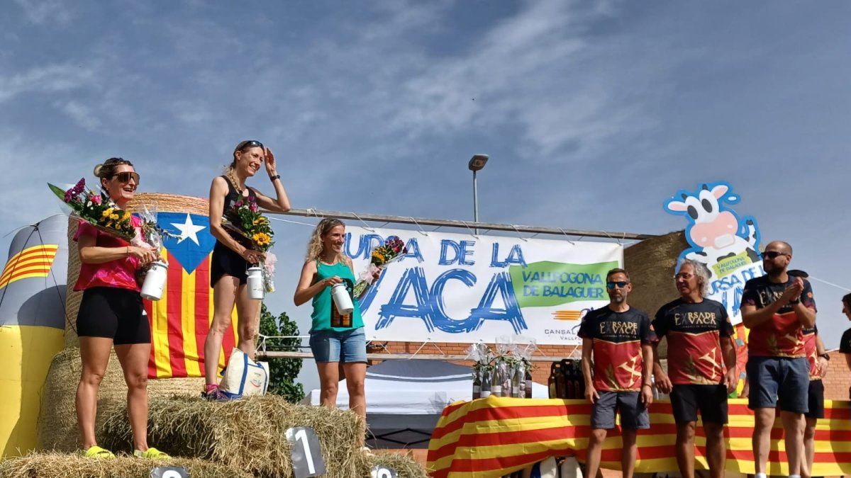 Una imagen del podio de una de las categorías.