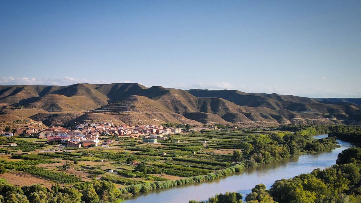 La zona de La Granja d’Escarp por donde está previsto que pase la línea de muy alta tensión. - M.S.