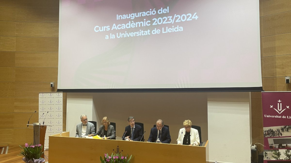 Inauguración del curso académico 2023-2024 en la UdL.