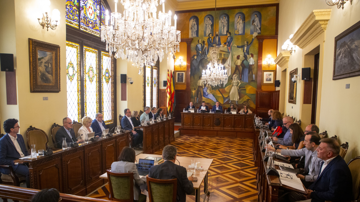 Una imatge del ple de la Diputació de Lleida d'aquest dijous.