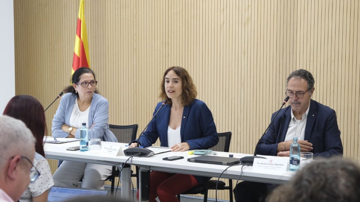 La consellera de Justícia, Gemma Ubasart, va presentar ahir la mesura. - JUSTÍCIA DE LA GENERALITAT