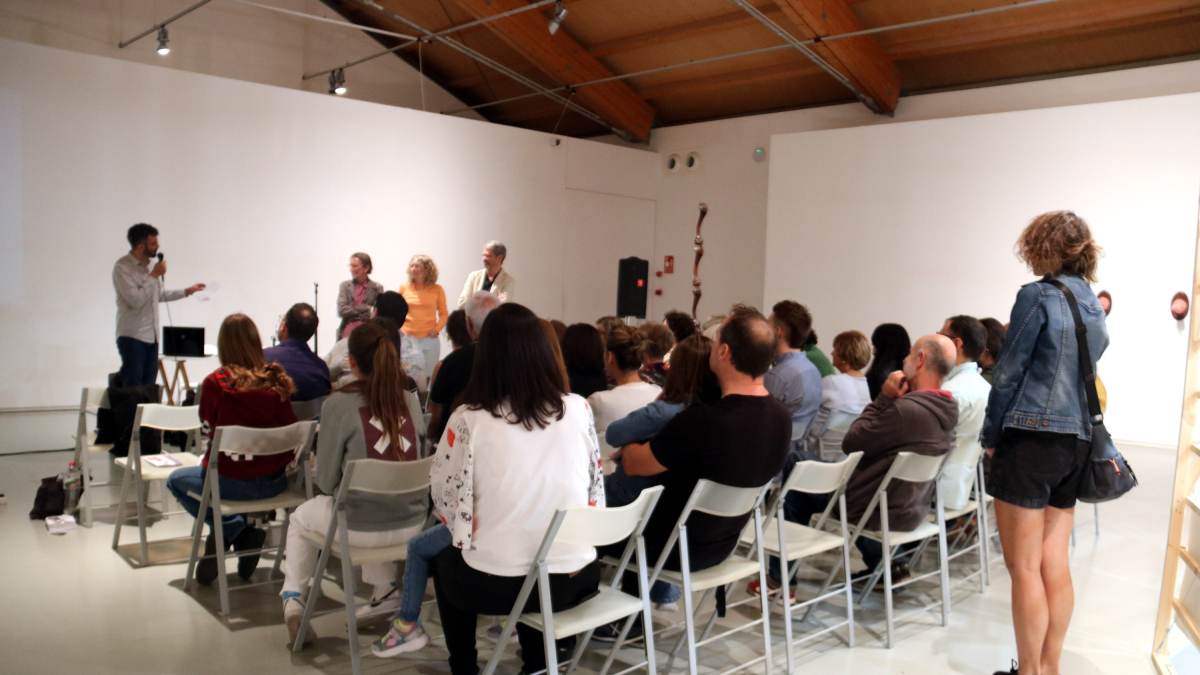 Acto de presentación de la exposición en línea 'Coleccionar, difundir, producir', que da el pistoletazo de salida a la programación de la celebración de los 20 años del Centro de Arte La Panera de Lleida