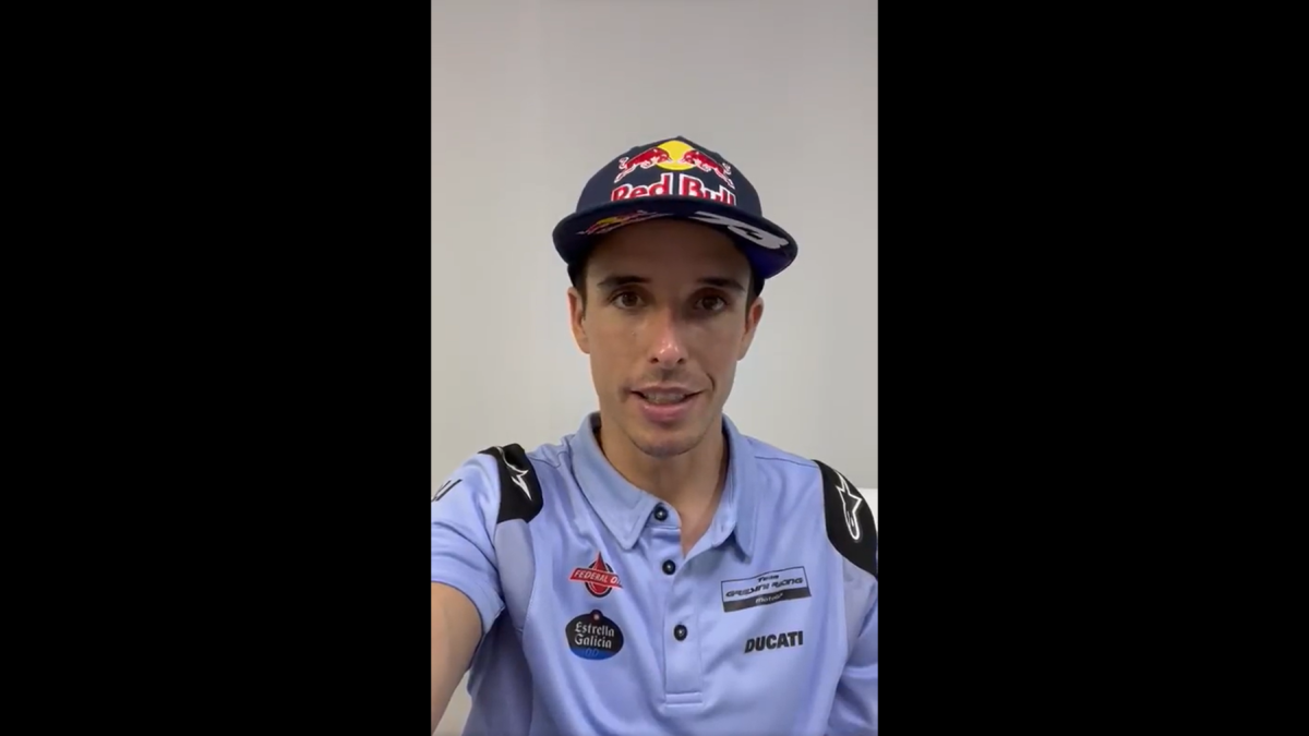 Fotograma del vídeo que ha penjat Àlex Márquez a X