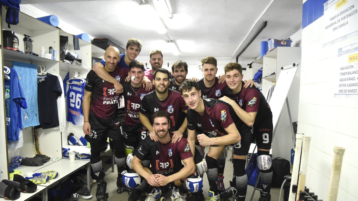 Els jugadors del Finques Prats Lleida assistiran avui a la convocatòria amb els aficionats. - SANTI IGLESIAS