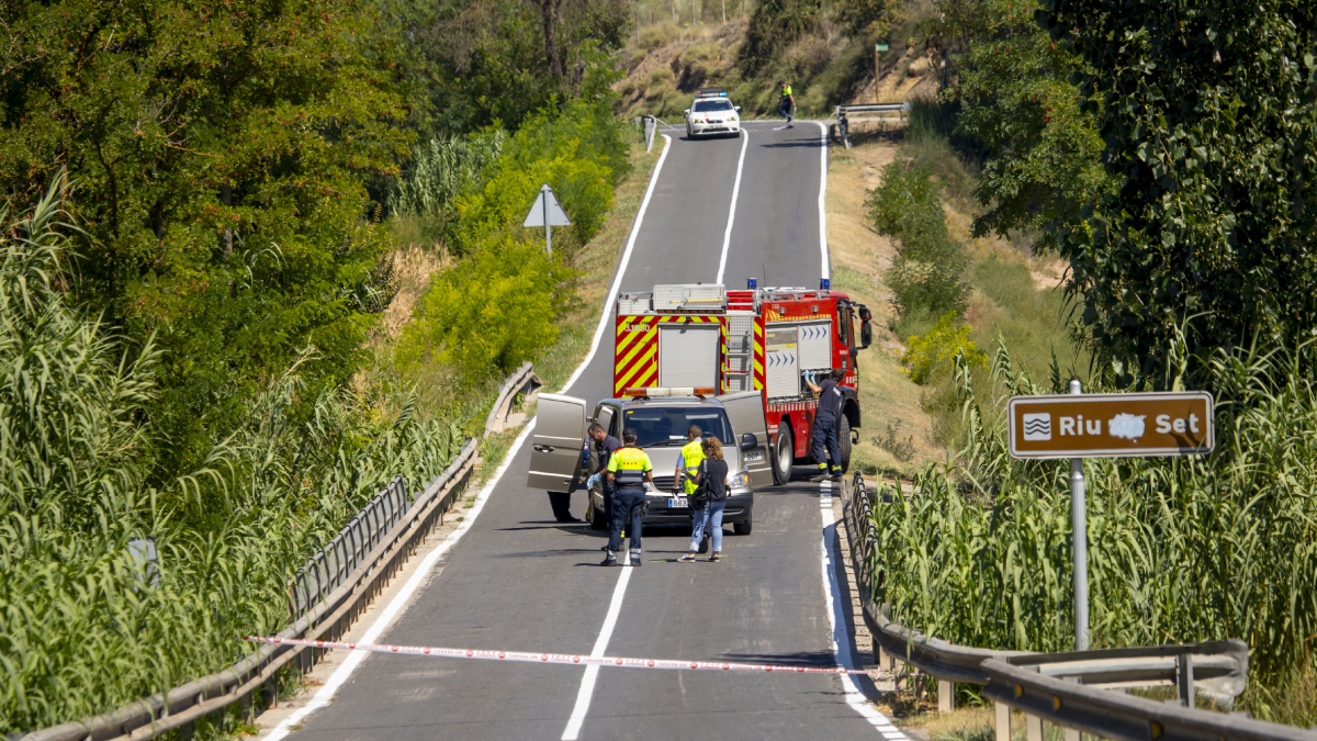 Vista del lloc en el qual va tenir lloc l’accident el passat 31 d’agost a Sudanell.
