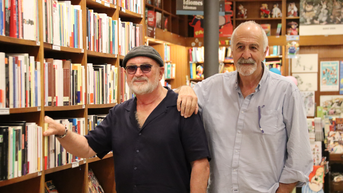Jean Marie del Moral y Biel Mesquida, autores de ‘Passes per Palma’. - ACN