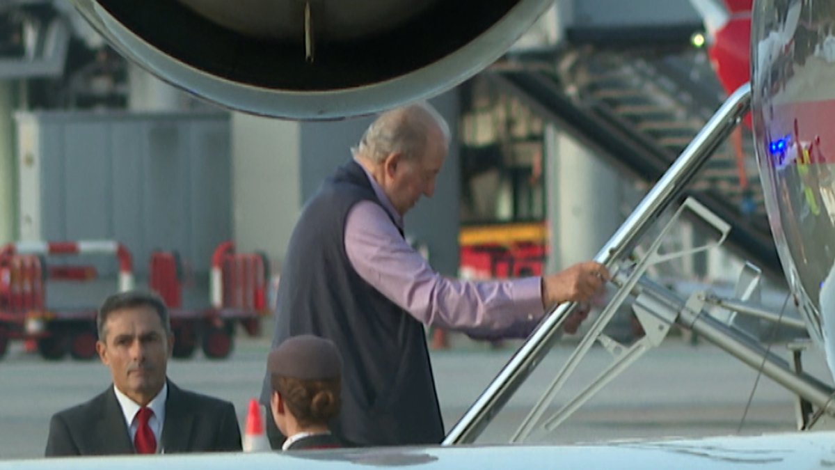 Juan Carlos I viajó ayer hacia Niza desde Vigo en un avión privado. - EUROPA PRESS