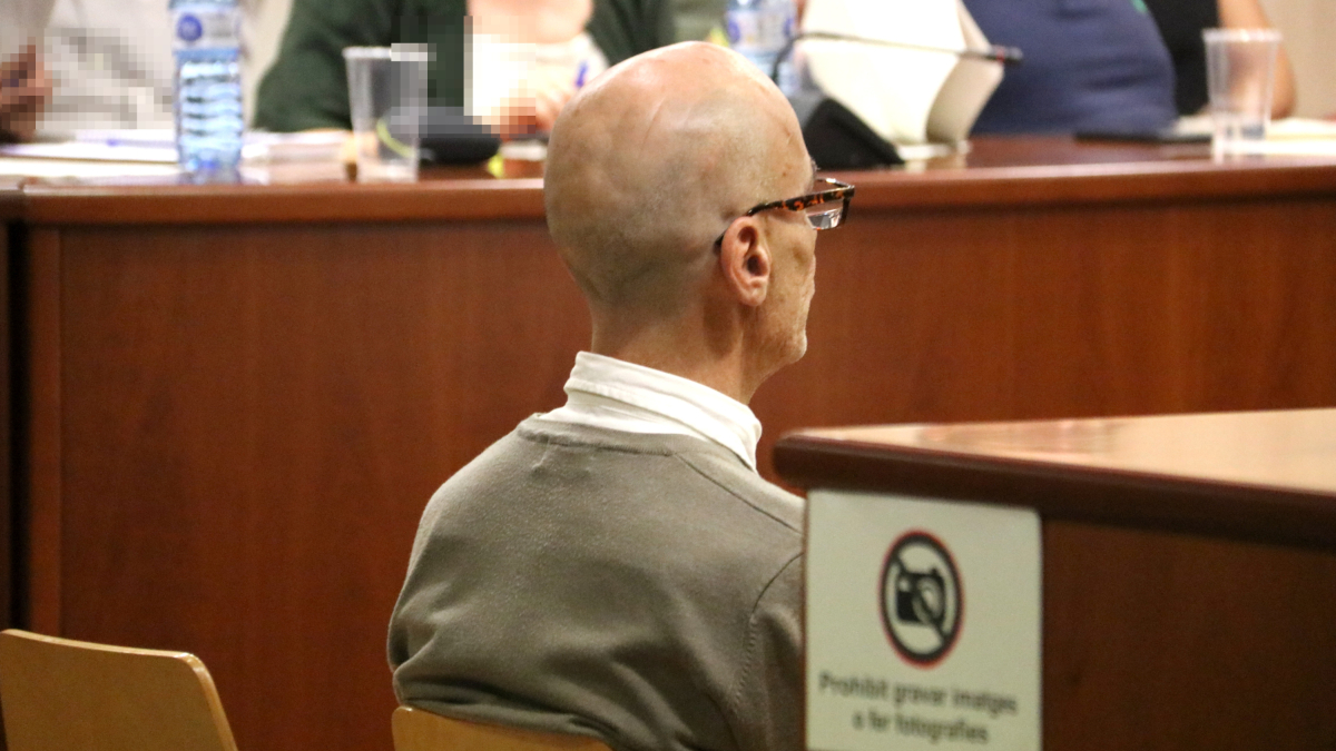 L'acusat, aquest dimecres a l'Audiència de Lleida en el segon dia de judici.