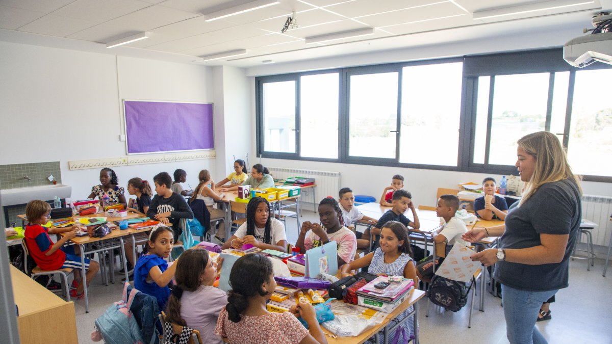 Imatge de l’escola Minerva en l’inici del curs escolar. - GERARD HOYAS