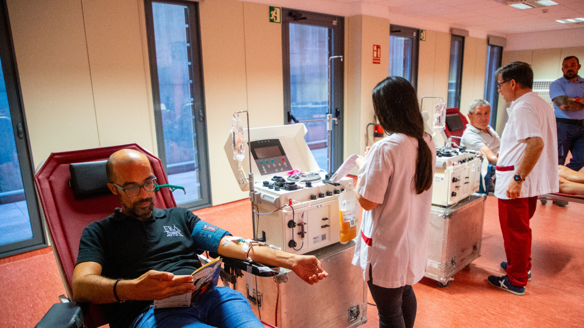 Recogida de donación de plasma ayer en la ABS de Balaguer. - GERARD HOYAS