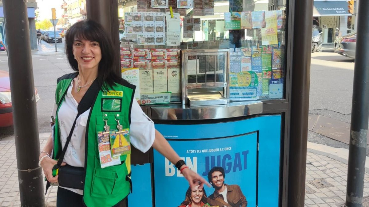 María Rosa Espejo vendió los cupones en la calle Bisbe Ruano