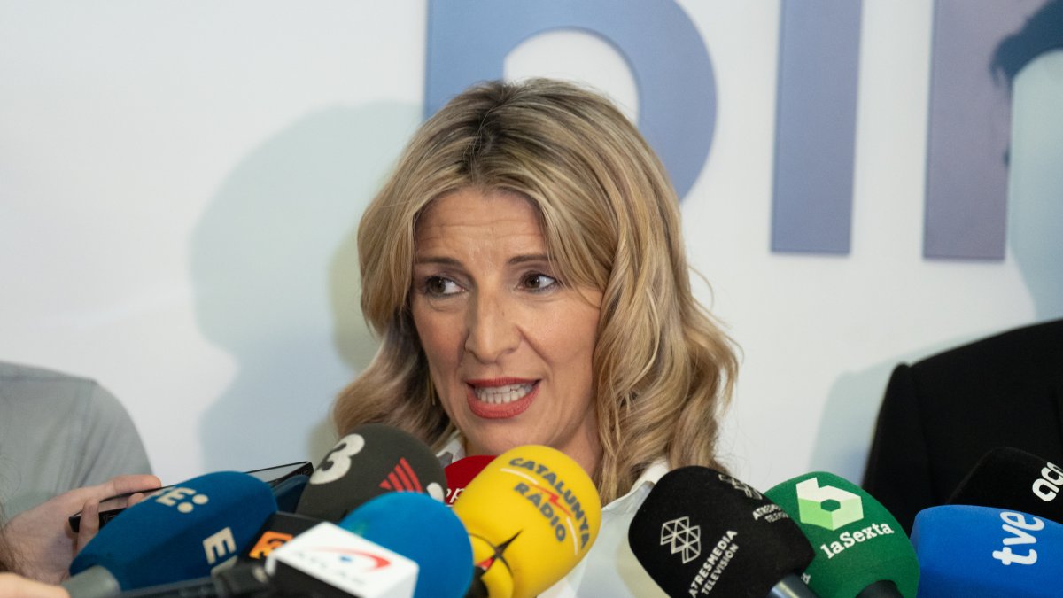 La líder de Sumar, vicepresidenta y ministra de Trabajo y Economía Social en funciones, Yolanda Díaz