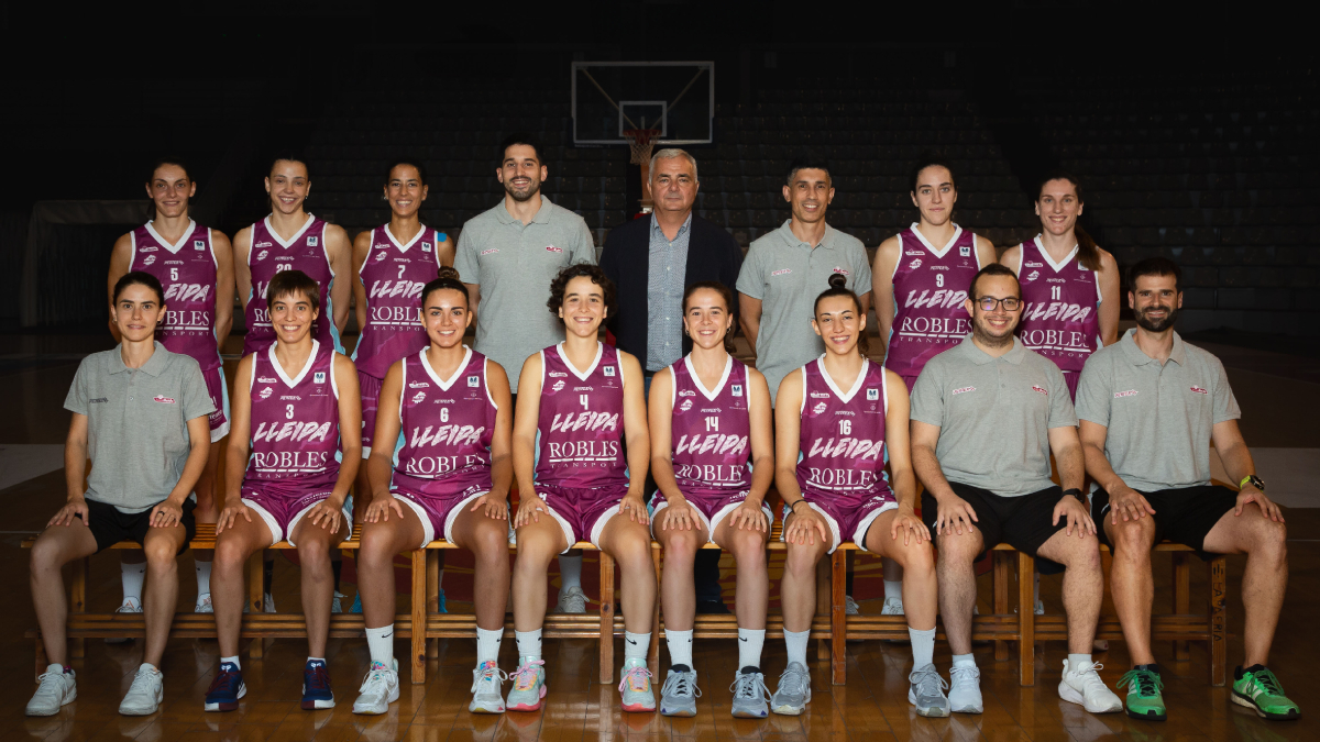 La plantilla del Robles Força Lleida manté tot el bloc de les últimes temporades, quan jugava com a CB Lleida. - JAVI ENJUANES
