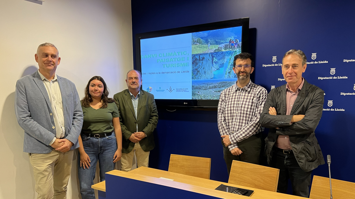 Presentación del informe 'Canvi climàtic, paisatge i turisme. Impacte i reptes a la demarcació de Lleida' 
