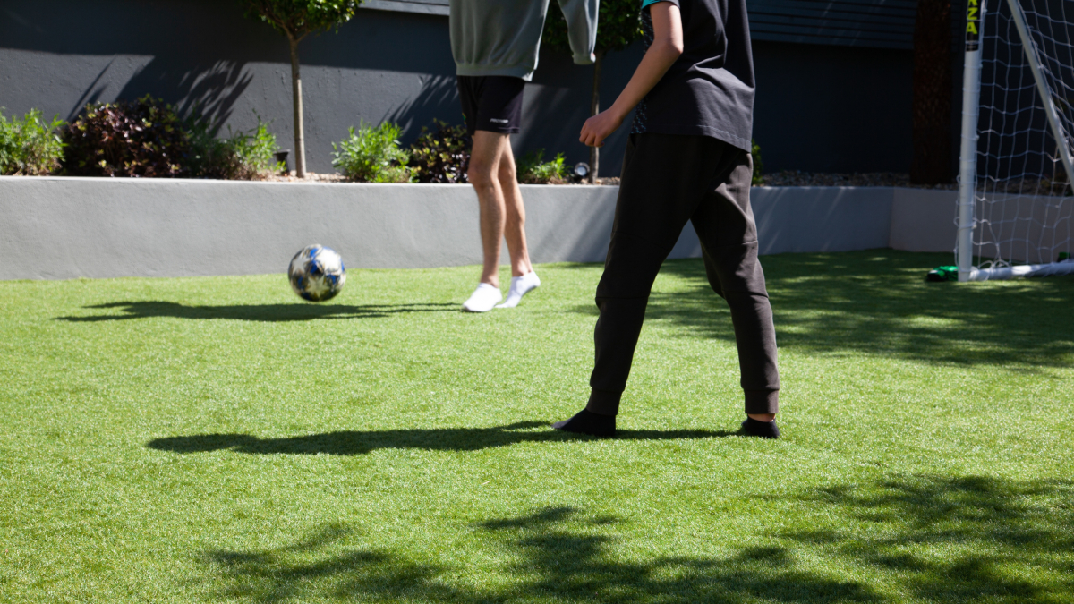 Imagen de archivo de un campo de césped artificial.