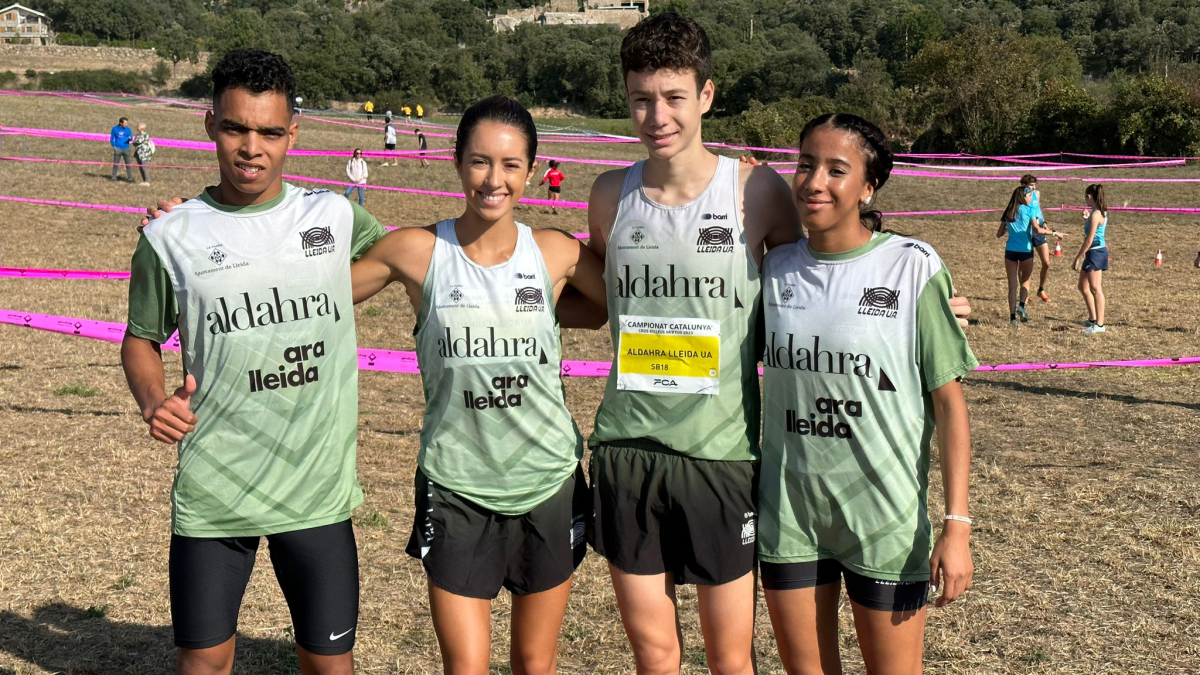 Dos medallas del Lleida UA en el Catalán de Cross por relevos mixtos