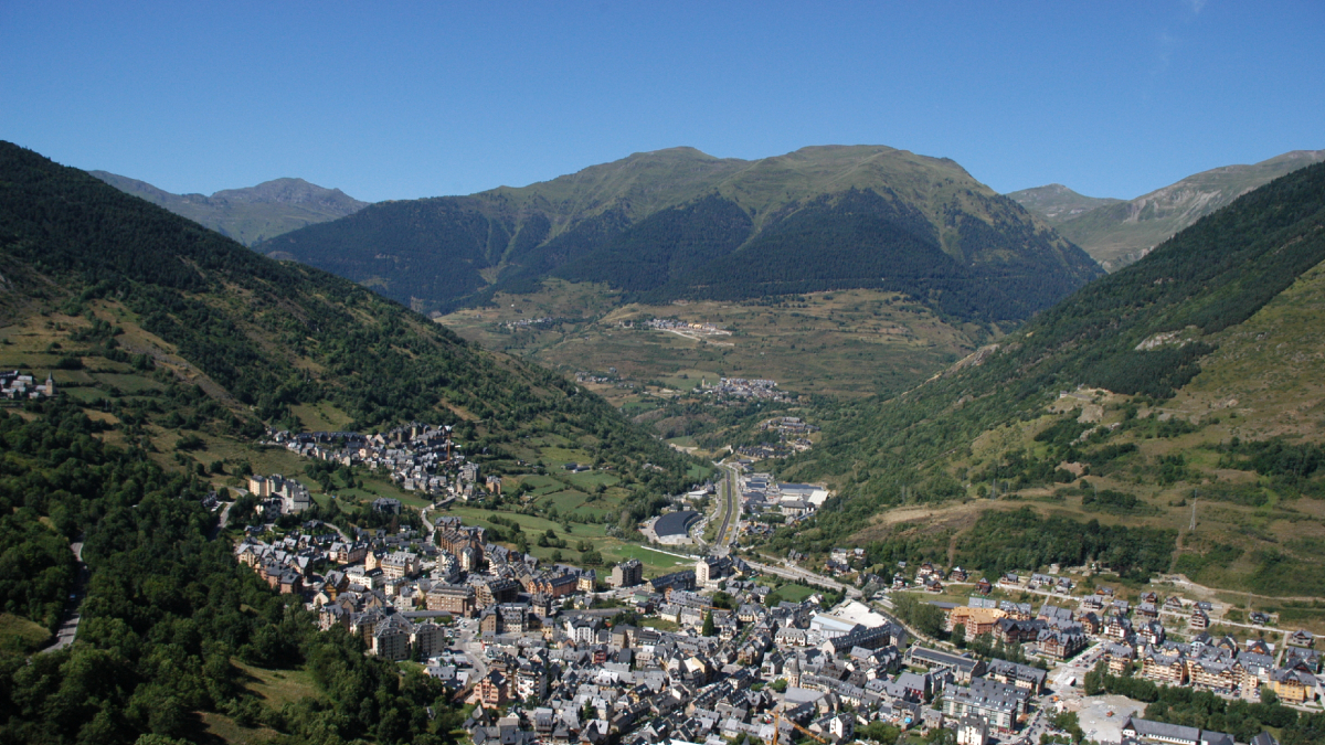 Una vista de Vielha.
