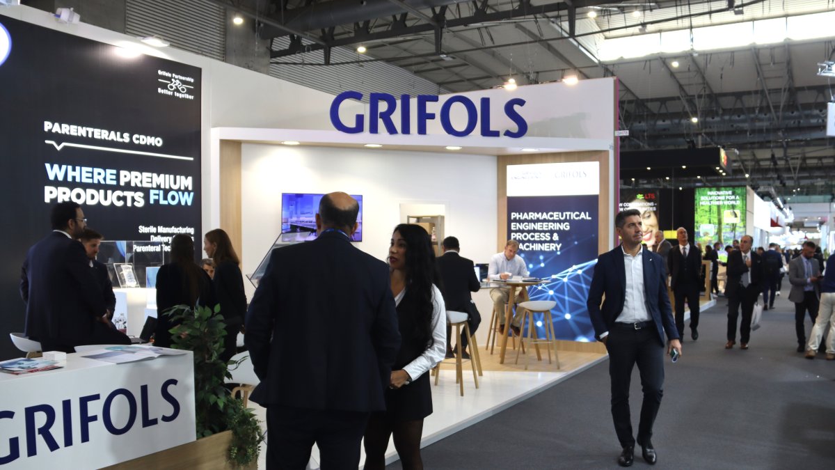 El estand de la farmacéutica catalana Grifols en CPHI Barcelona