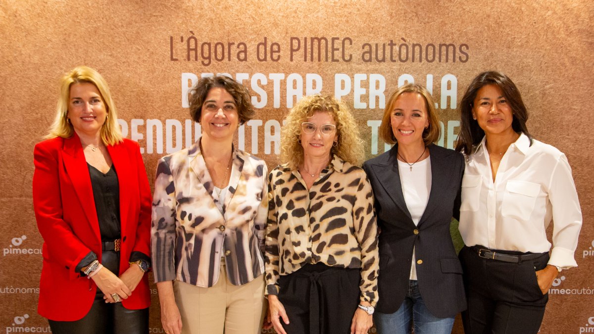 Impulsores del cicle sobre salut i benestar de Pimec Autònoms. - JORDI ECHEVARRIA