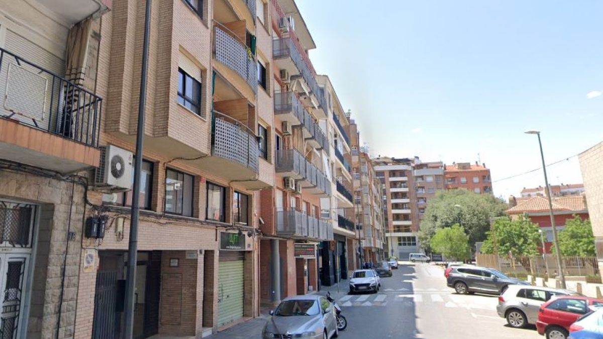 Un tram del carrer Santa Cecília de Lleida.