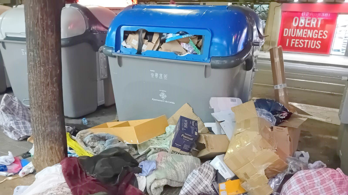 Brutícia al centre de Lleida