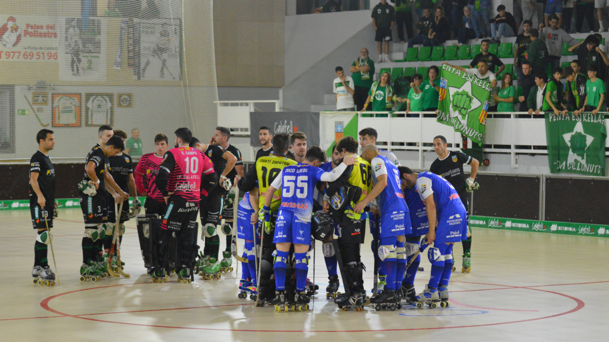 Els jugadors del Finques Prats Lleida, el cap de setmana passat a Calafell.