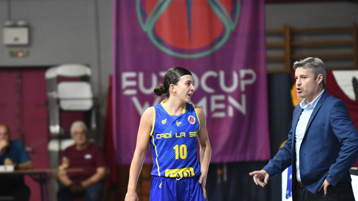Carmen Grande i Téllez, en el partit de dimecres passat. - FIBA