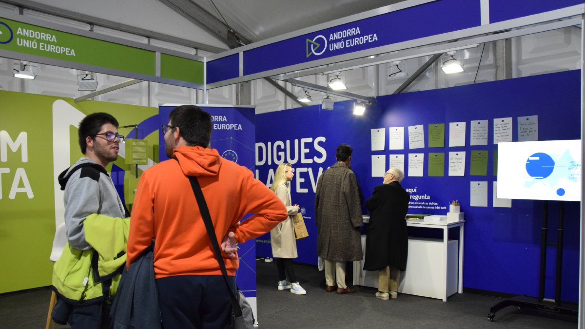 El estand del Govern de Andorra en la feria. - C. SANS