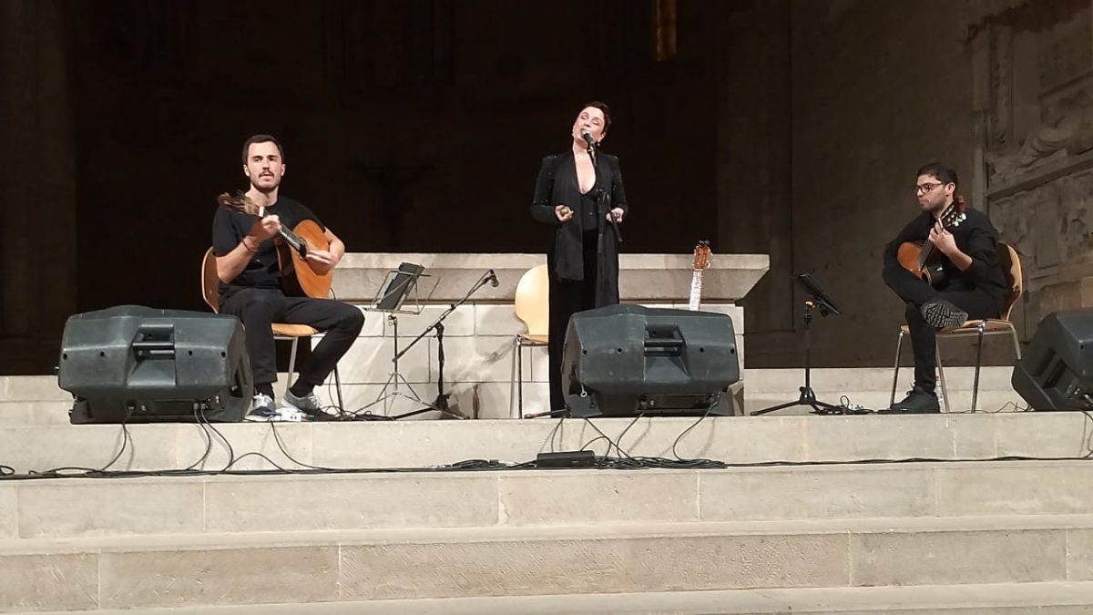 La Seu Vella va acollir ahir a la nit la segona cita de l’Interfado. - JAVIER DE CASTRO